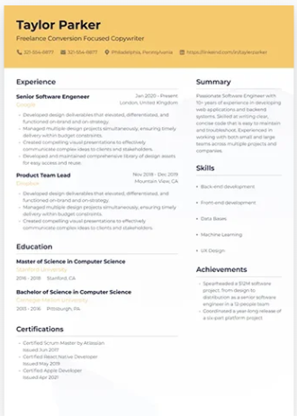 New York Resume Template